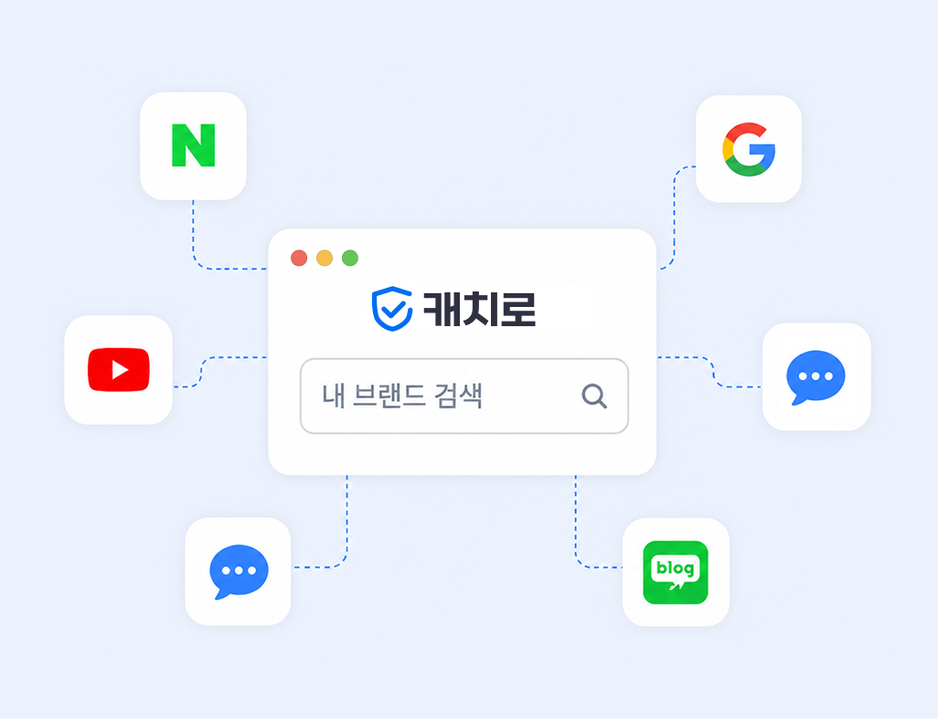 CatchLaw 브랜드 통합 검색 화면